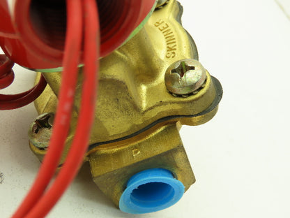 Lancer 4LD2LB5102 2-Way Skinner Solenoid Valve 3/8" NPT N.C. 0-100psi 120v HW