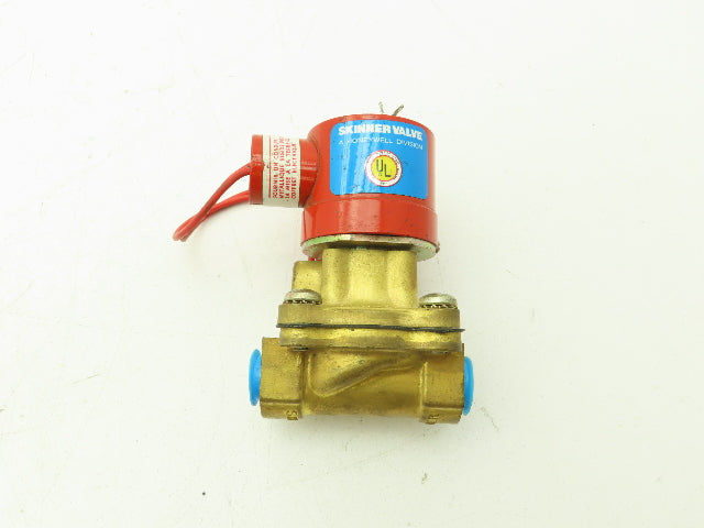 Lancer 4LD2LB5102 2-Way Skinner Solenoid Valve 3/8" NPT N.C. 0-100psi 120v HW