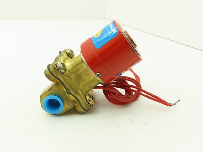 Lancer 4LD2LB5102 2-Way Skinner Solenoid Valve 3/8" NPT N.C. 0-100psi 120v HW