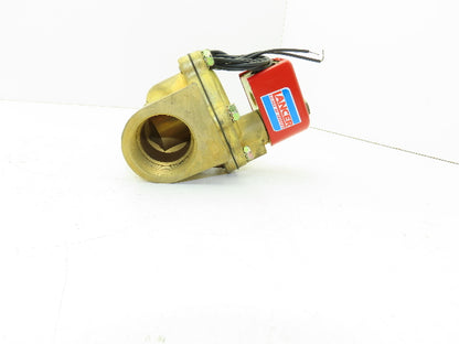Lancer 2LG2LBG8125 2-Way Skinner Solenoid Valve 1-1/2" NPT N.O. 5-125psi 120v