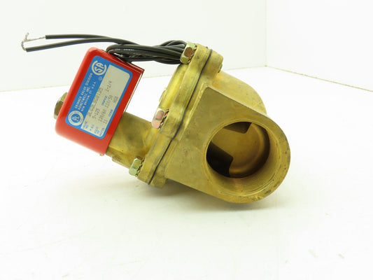 Lancer 2LG2LBG8125 2-Way Skinner Solenoid Valve 1-1/2" NPT N.O. 5-125psi 120v