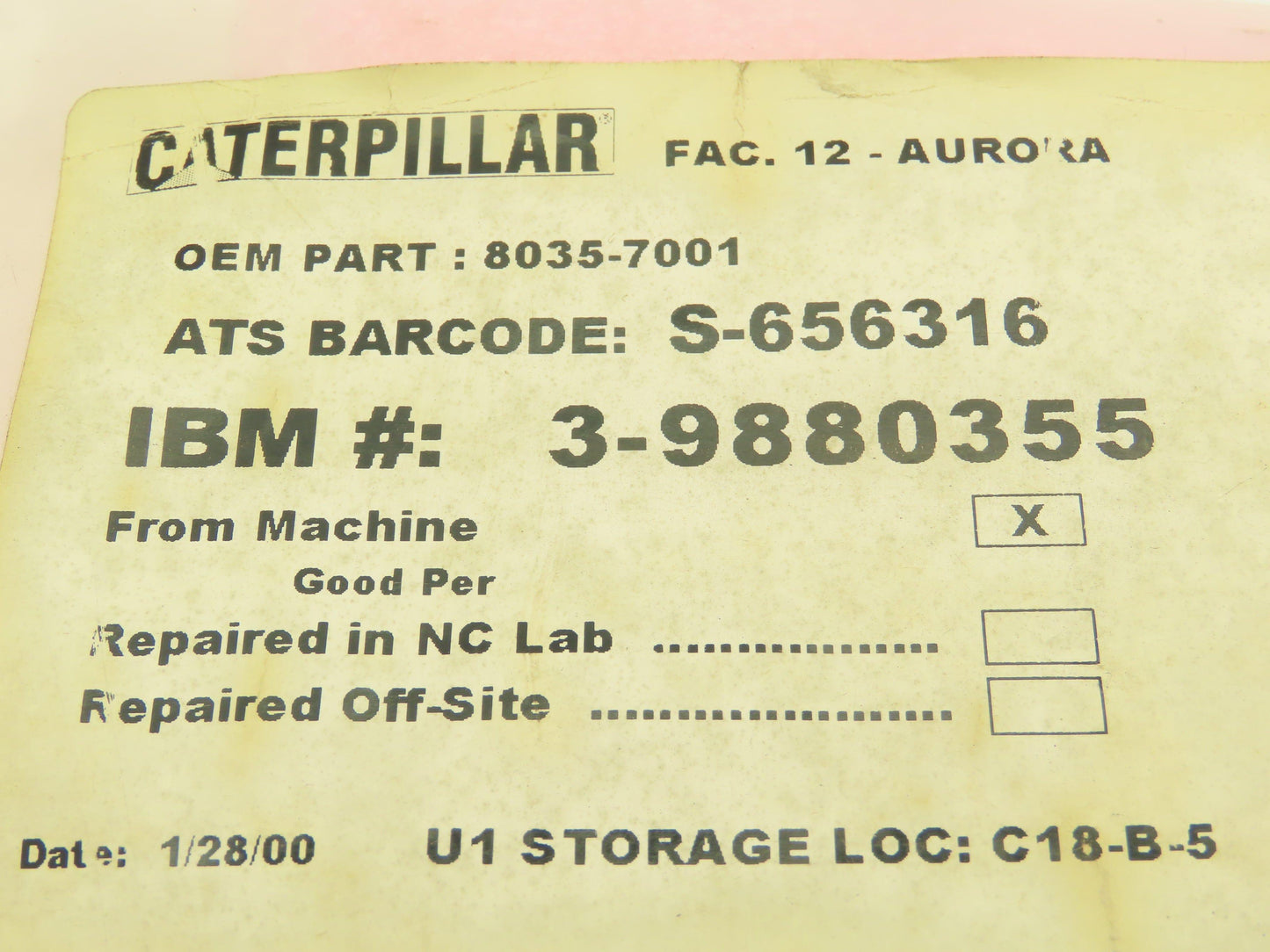 Control Chief 8035-7100-RA S3 Raymote Sensor Photo Eye