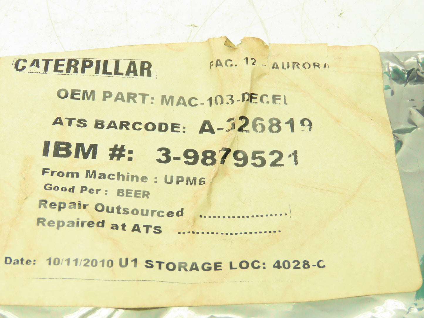 Electromotive Systems MAC 103 DECEL Tcontrols Mac 480V 3Ph Input