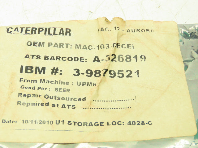 Electromotive Systems MAC 103 DECEL Tcontrols Mac 480V 3Ph Input