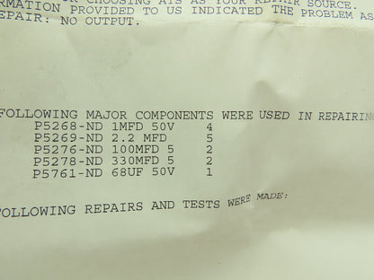 Electromotive Systems MAC 103 DECEL Tcontrols Mac 480V 3Ph Input
