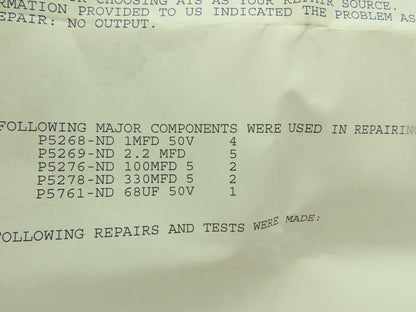 Electromotive Systems MAC 103 DECEL Tcontrols Mac 480V 3Ph Input