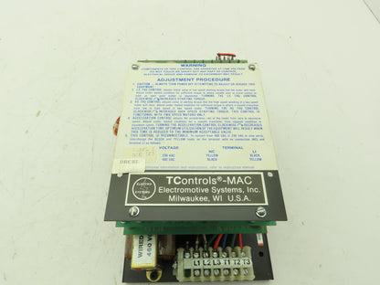 Electromotive Systems MAC 103 DECEL Tcontrols Mac 480V 3Ph Input