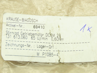 Gerdt Seefrid 613.060 Gearmotor 24V 65 Rpm 0.60Nm