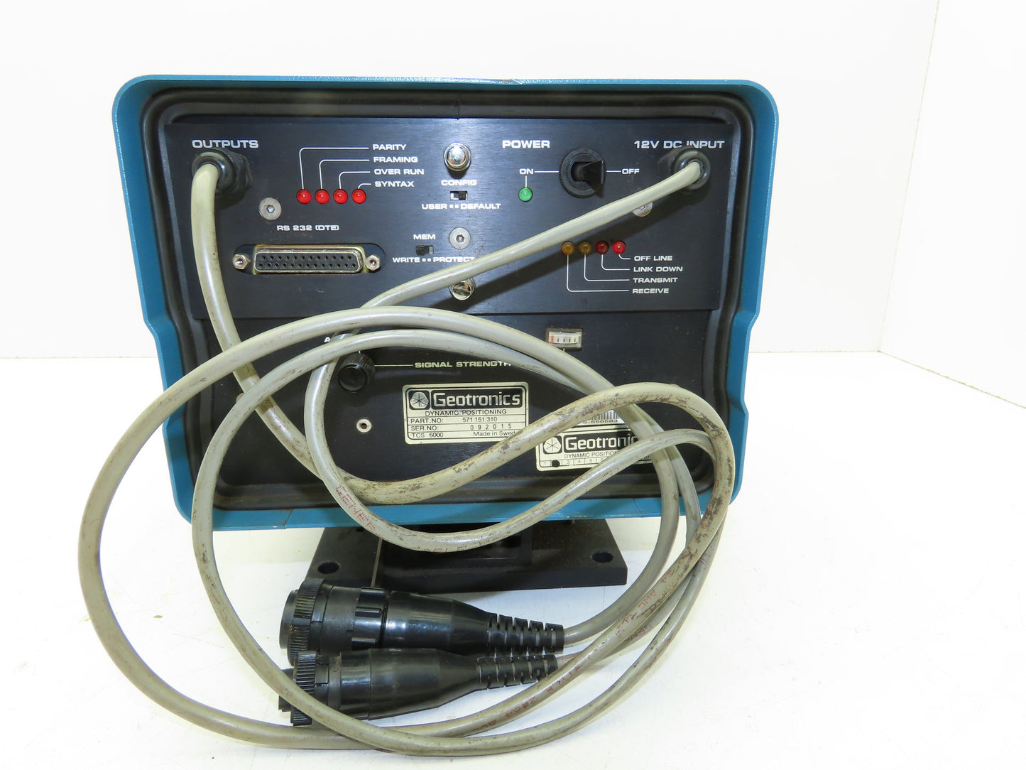 Geotronics TCS 6000 571 151 310 Dynamic Positioning Unit Input Voltage 12VDC