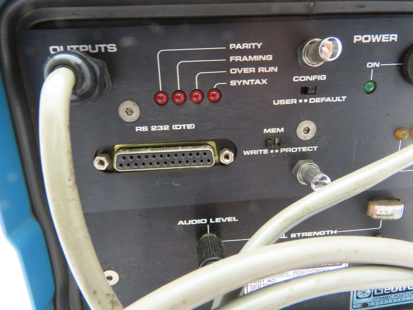 Geotronics TCS 6000 571 151 310 Dynamic Positioning Unit Input Voltage 12VDC