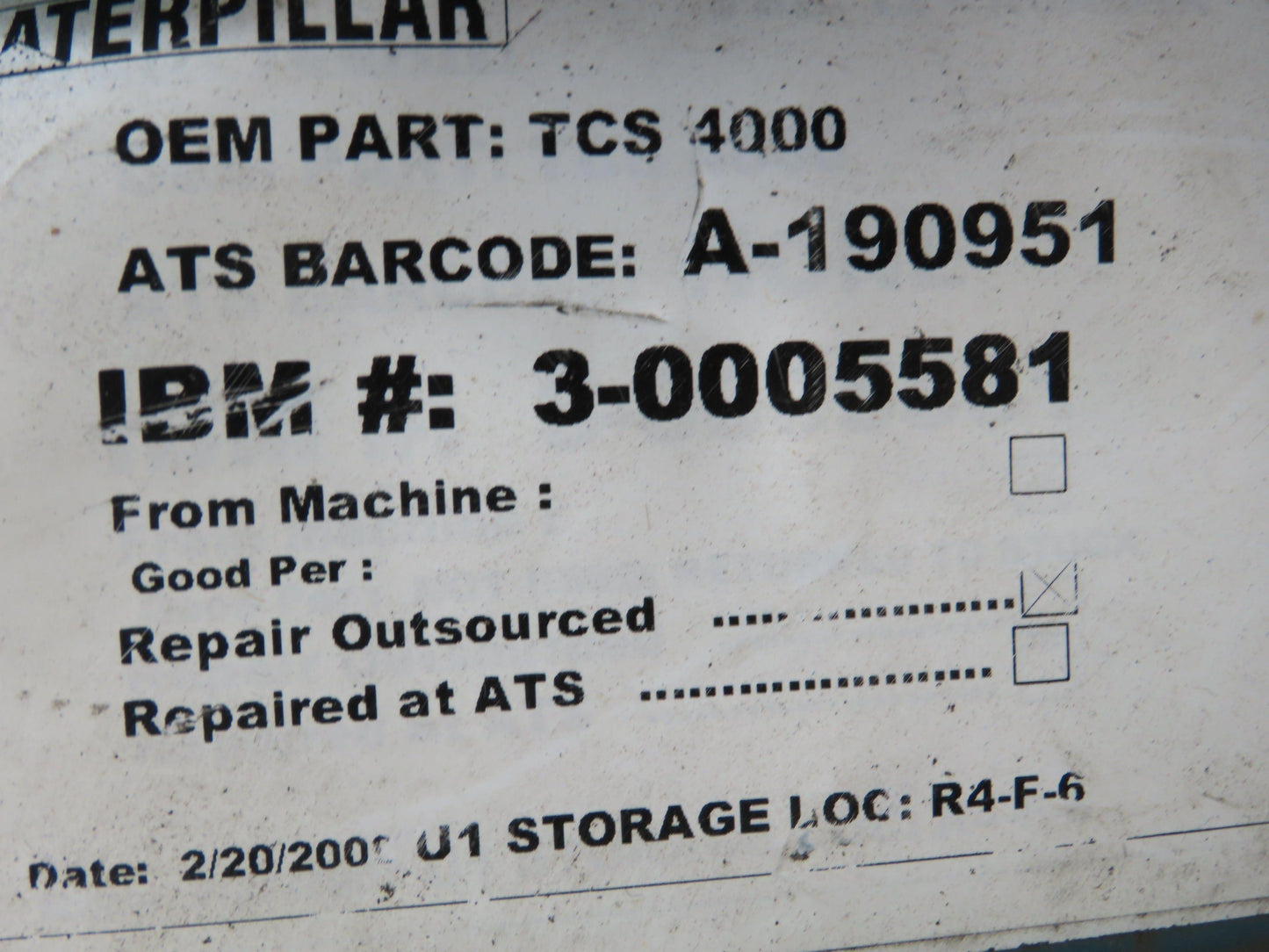 Geotronics TSC 4000 571 151 320 Dynamic Positioning Unit Input Voltage 12VDC