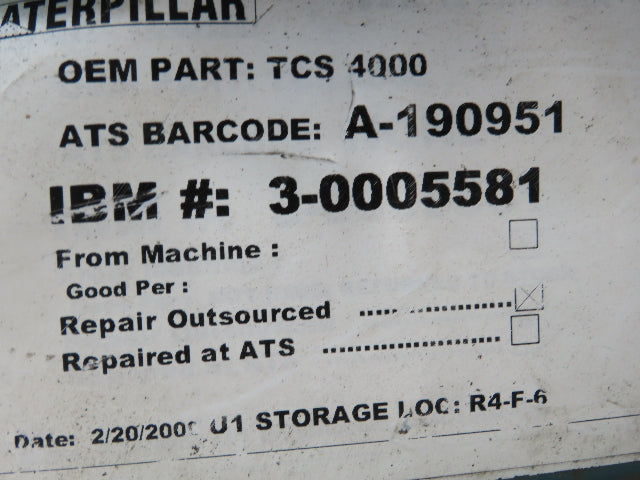 Geotronics TSC 4000 571 151 320 Dynamic Positioning Unit Input Voltage 12VDC
