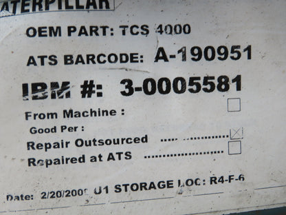 Geotronics TSC 4000 571 151 320 Dynamic Positioning Unit Input Voltage 12VDC