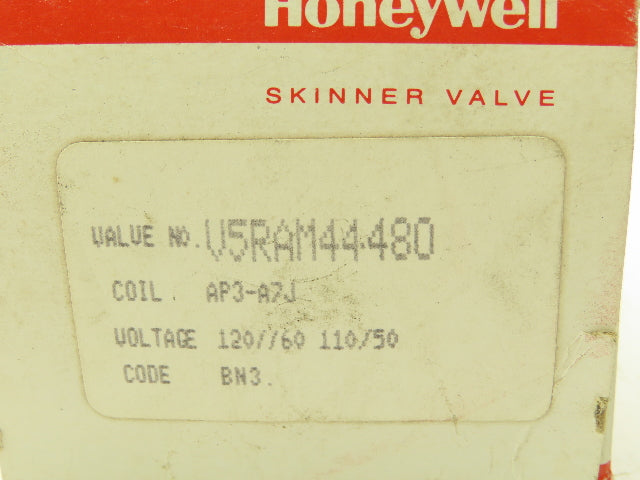 Honeywell Skinner V5RAM44480 Solenoid Valve 120VAC 100 PSI 1/4" NPT (NC)