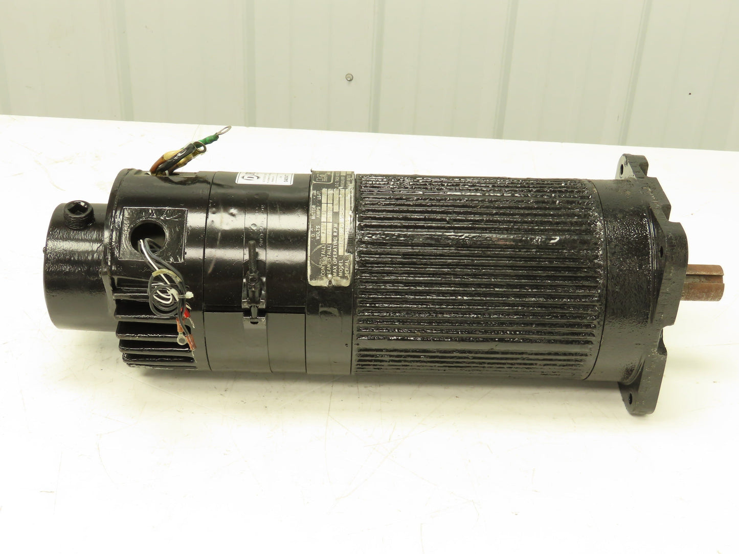 Kollmorgen TTE-4503-1000-C-06 DC Servo Motor 7V 62A 34Ft/Lb 2000RPM Tachometer