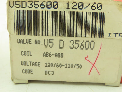 Honeywell Skinner V5D35600 Solenoid Valve 3-Way 4-Port (NC) 120V 75PSI 1/8" NPT