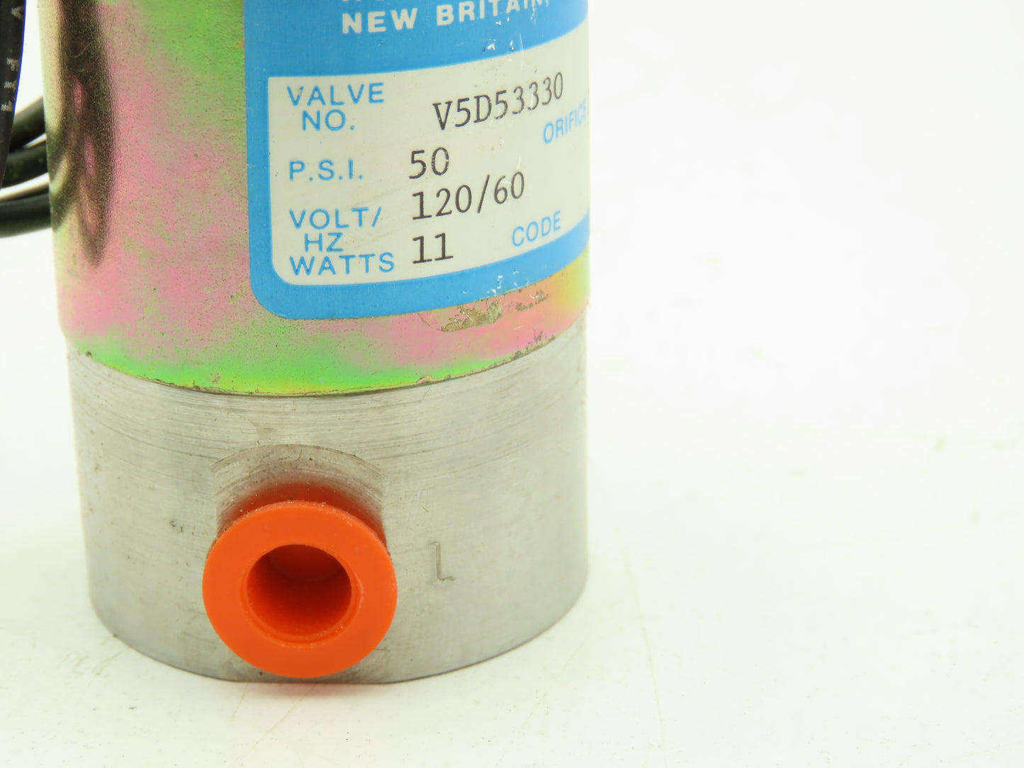 Honeywell Skinner V5D53330 Solenoid Valve 3-Way (NC) 120VAC 50 PSI 1/8" NPT V5