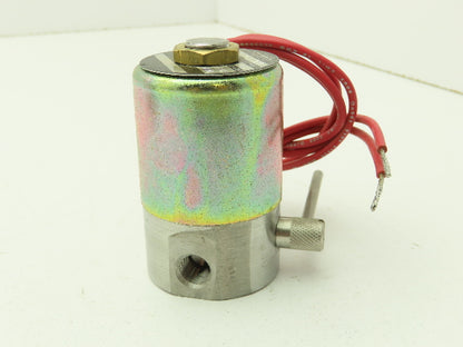 V5D63120 Skinner Solenoid Valve 2-Way 120VAC 250 PSI 1/8" NPT Manual Shut-Off