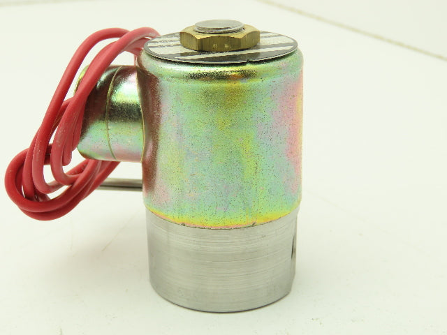 V5D63120 Skinner Solenoid Valve 2-Way 120VAC 250 PSI 1/8" NPT Manual Shut-Off