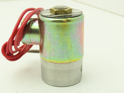 V5D63120 Skinner Solenoid Valve 2-Way 120VAC 250 PSI 1/8" NPT Manual Shut-Off