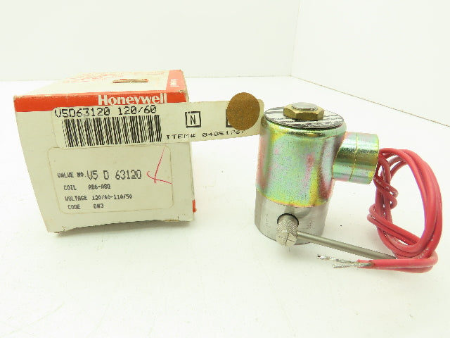 V5D63120 Skinner Solenoid Valve 2-Way 120VAC 250 PSI 1/8" NPT Manual Shut-Off