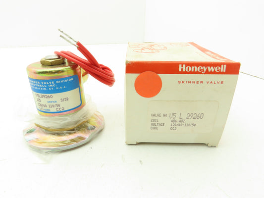 Honeywell Skinner V5L29260 Solenoid Valve 120VAC 125 PSI V5 Series