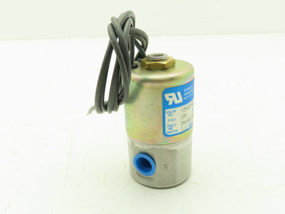 Honeywell Skinner V5H57420 Solenoid Valve 3-Way (NC) 220VAC 100 PSI 1/4" NPT V5