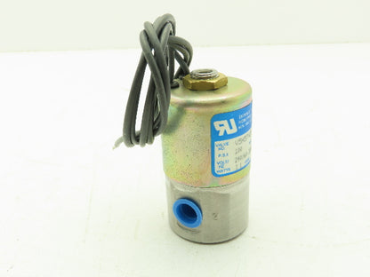 Honeywell Skinner V5H57420 Solenoid Valve 3-Way (NC) 220VAC 100 PSI 1/4" NPT V5