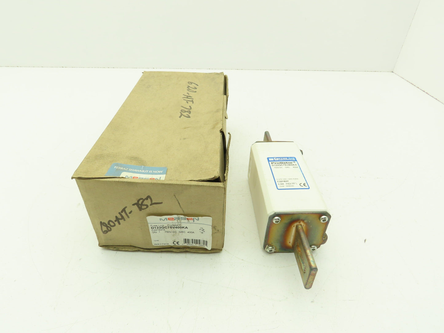 Ferraz Shawmut D122GC75V400KA Mersen Protistor Fuse 400A 750V DC GRC Fuse Link