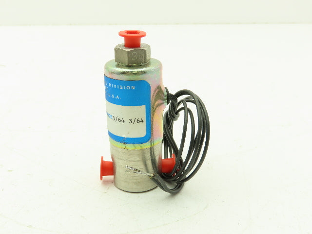 Honeywell Skinner B15DK9150 Solenoid Valve 3-Way (NO) 24VDC 150 PSI 1/8" NPT