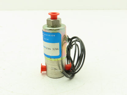 Honeywell Skinner B15DK9150 Solenoid Valve 3-Way (NO) 24VDC 150 PSI 1/8" NPT
