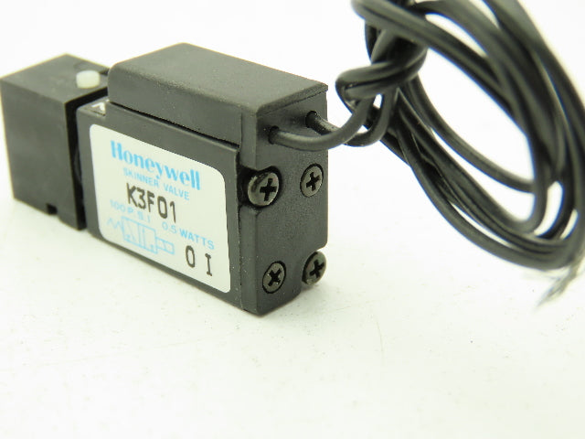 Honeywell Skinner K3F01 Solenoid Poppet Valve 3-Way (NC) 12VDC 100 PSI