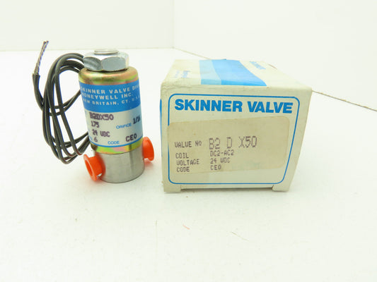 Honeywell Skinner B2DX50 Solenoid Valve 2-Way (NC) 24VDC 175 PSI 1/8" NPT