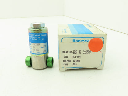 Honeywell Skinner B2RX259 Solenoid Valve 2-Way (NC) 12VDC 25 PSI 1/8" NPT
