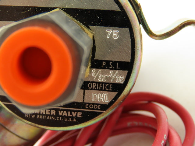 Honeywell Skinner V5D14850 Solenoid Valve 3-Way (NC) 120V 75 PSI 1/8" NPT