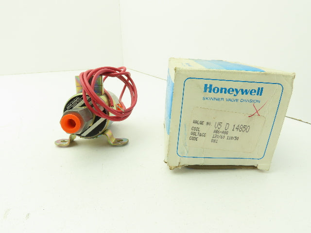 Honeywell Skinner V5D14850 Solenoid Valve 3-Way (NC) 120V 75 PSI 1/8" NPT