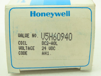 Honeywell Skinner V5H60940 Solenoid Valve 3-Way 24VDC 75 PSI NO 1/4" NPT