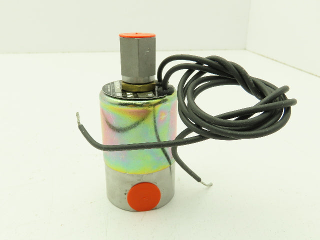Honeywell Skinner V5H60940 Solenoid Valve 3-Way 24VDC 75 PSI NO 1/4" NPT