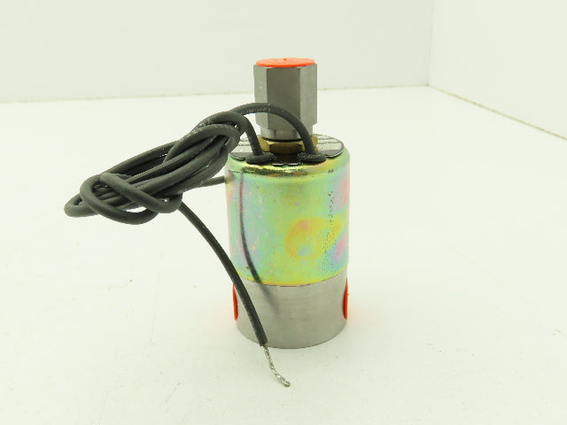 Honeywell Skinner V5H60940 Solenoid Valve 3-Way 24VDC 75 PSI NO 1/4" NPT