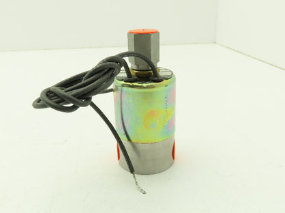 Honeywell Skinner V5H60940 Solenoid Valve 3-Way 24VDC 75 PSI NO 1/4" NPT