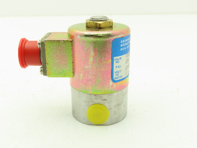 Honeywell Skinner V52HDC11252 Solenoid Valve 2-Way (NC) 120V 1250 PSI 1/8" NPT