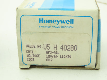 Honeywell Skinner V5H40280 Solenoid Valve 2-Way (NC) 120V 50 PSI 1/4" NPT V5
