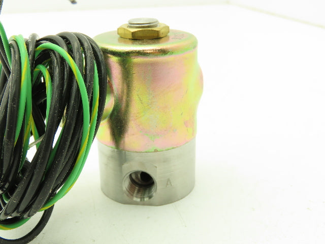 Honeywell Skinner V5J66240 Solenoid Valve 2-Way (NC) 220/240VAC 100 PSI 1/4" NPT