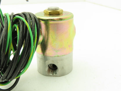 Honeywell Skinner V5J66240 Solenoid Valve 2-Way (NC) 220/240VAC 100 PSI 1/4" NPT