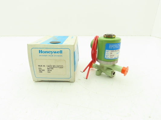 Honeywell Skinner V42LB0JV022 Solenoid Valve 2-Way (NC) 24V/60 20 PSI 3/8" Hose