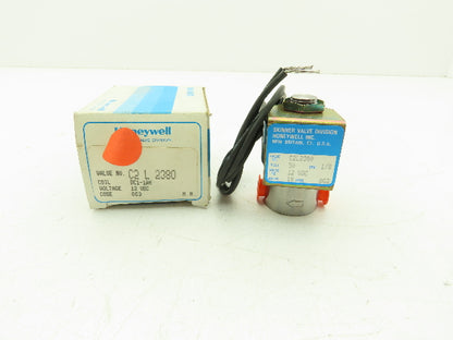 Honeywell Skinner C2L2380 Solenoid Valve 2-Way (NC) 12VDC 50 PSI 1/8" NPT
