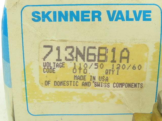 Honeywell Skinner 713N6 Solenoid Valve 3-Way (NC) 1/4" NPT -No Coil  LOT OF 2