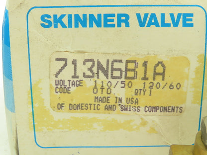 Honeywell Skinner 713N6 Solenoid Valve 3-Way (NC) 1/4" NPT -No Coil  LOT OF 2