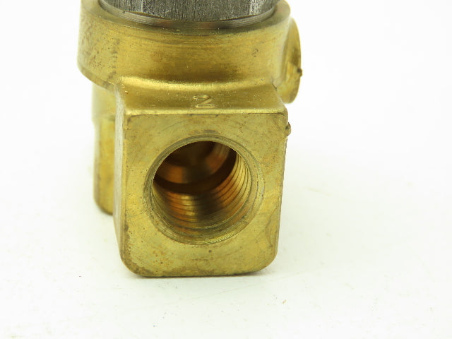 Honeywell Skinner 713N6 Solenoid Valve 3-Way (NC) 1/4" NPT -No Coil  LOT OF 2