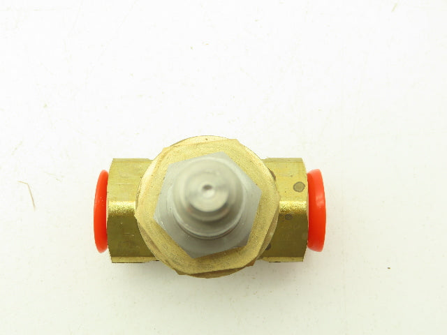 Honeywell Skinner 707N1 Brass Solenoid Valve 2-Way (NC) 3/8" NPT -No Coil